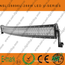 288W CREE Curved-U série LED barre lumineuse, 50 pouces 96PCS * 3W LED hors route barre lumineuse hors route conduite